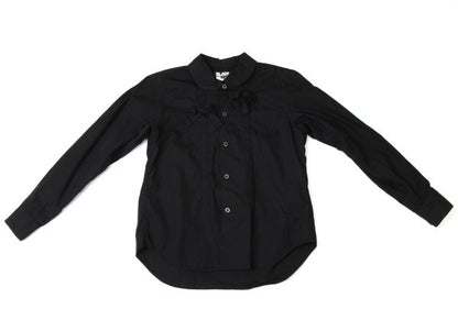 BLACK COMME des GARCONS Ribbon Round Shirt Black Size XS