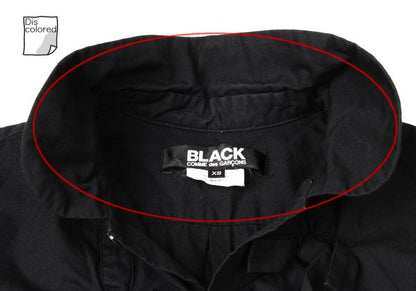 BLACK COMME des GARCONS Ribbon Round Shirt Black Size XS