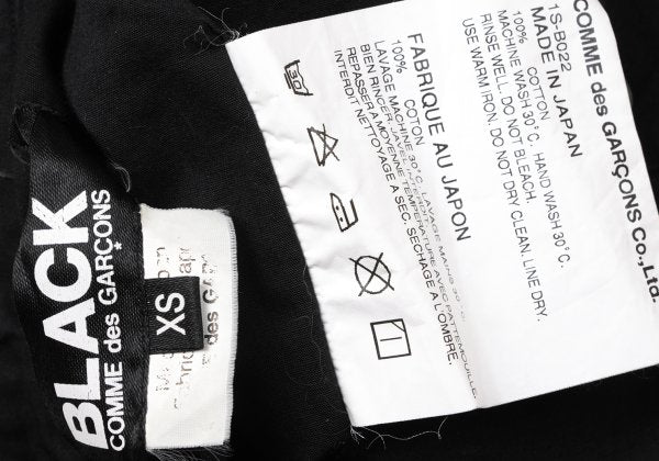 BLACK COMME des GARCONS Ribbon Round Shirt Black Size XS