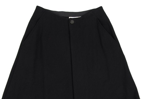 COMME des GARCONS Triacetate Poly Flap Skirt Black Size S