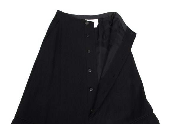 COMME des GARCONS Triacetate Poly Flap Skirt Black Size S