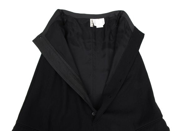 COMME des GARCONS Triacetate Poly Flap Skirt Black Size S
