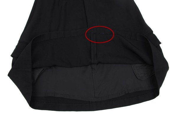 COMME des GARCONS Triacetate Poly Flap Skirt Black Size S