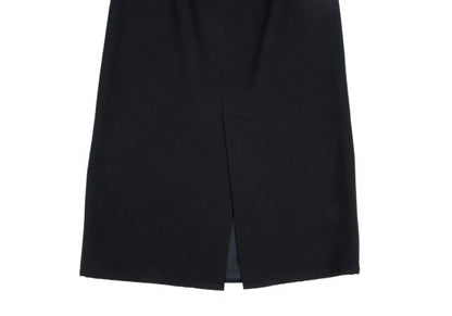 COMME des GARCONS Wool Back Slit Midi Skirt Navy Size M