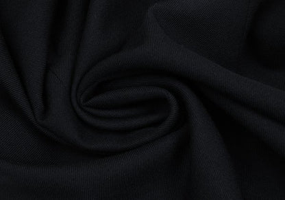 COMME des GARCONS Wool Back Slit Midi Skirt Navy Size M