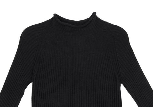 Jean Paul GAULTIER HOMME Wool Back Sweater Black Size 48