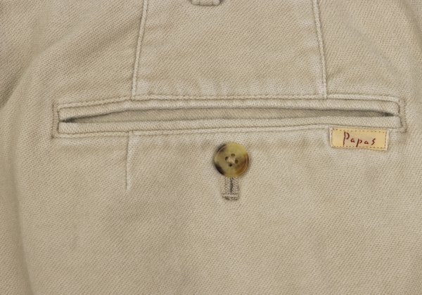 Papas Cotton Blend Stretch Pants Beige Size 52LL
