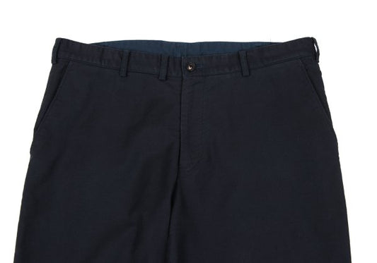 Papas Cotton Blend Stretch Pants Navy Size 52LL