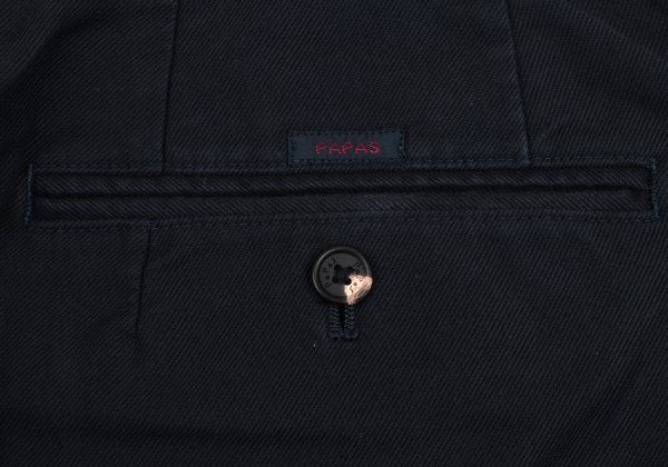 Papas Cotton Blend Stretch Pants Navy Size 52LL