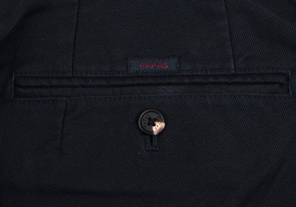 Papas Cotton Blend Stretch Pants Navy Size 52LL