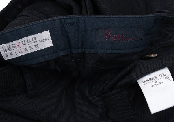 Papas Cotton Blend Stretch Pants Navy Size 52LL