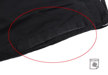 Papas Black Cotton Blend Stretch Two-Pleat Pants Size 52LL
