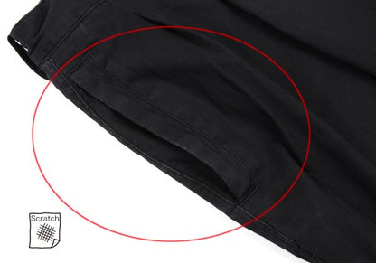 Papas Black Cotton Blend Stretch Two-Pleat Pants Size 52LL