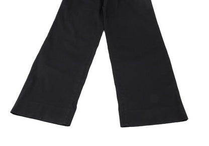 Papas Black Cotton Blend Stretch Two-Pleat Pants Size 52LL