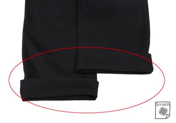 Papas Black Cotton Blend Stretch Two-Pleat Pants Size 52LL