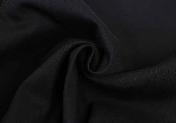 Papas Black Cotton Blend Stretch Two-Pleat Pants Size 52LL