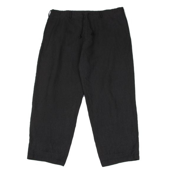 Y's for men Drawstring Pique Cotton Pants Black Size XL