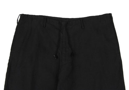 Y's for men Drawstring Pique Cotton Pants Black Size XL