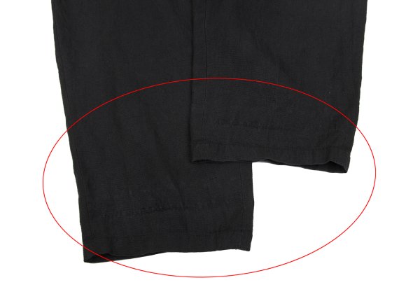 Y's for men Drawstring Pique Cotton Pants Black Size XL