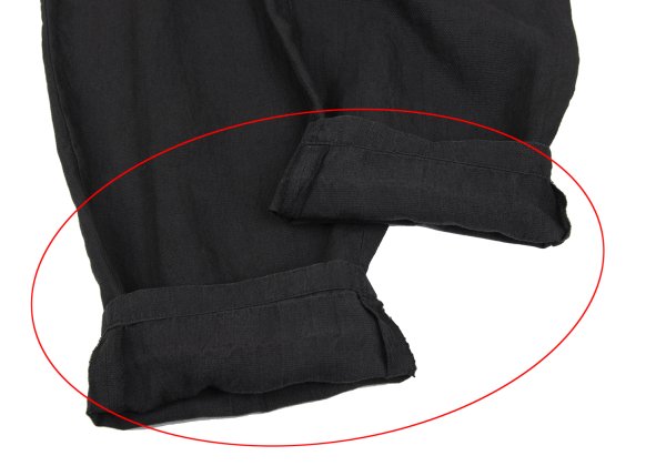 Y's for men Drawstring Pique Cotton Pants Black Size XL