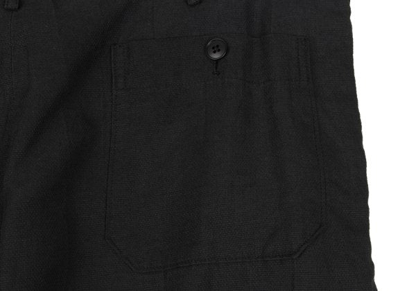 Y's for men Drawstring Pique Cotton Pants Black Size XL