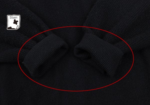 Theory Cashmere Blend Wool Paneled Sweater Black Size S