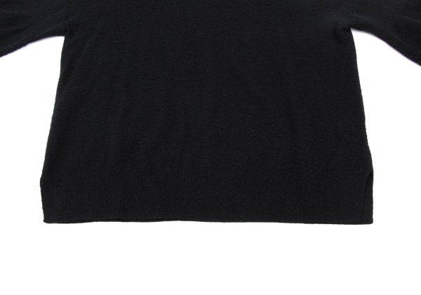 Theory Cashmere Blend Wool Paneled Sweater Black Size S