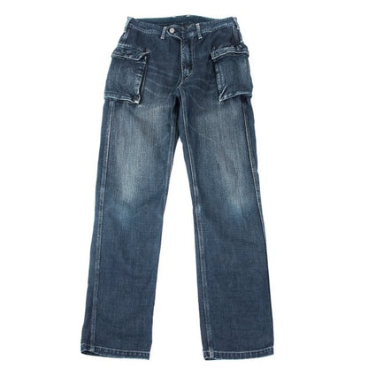 45rpm Cotton Cargo Denim Jeans Indigo Size 30