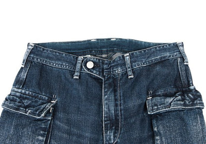 45rpm Cotton Cargo Denim Jeans Indigo Size 30
