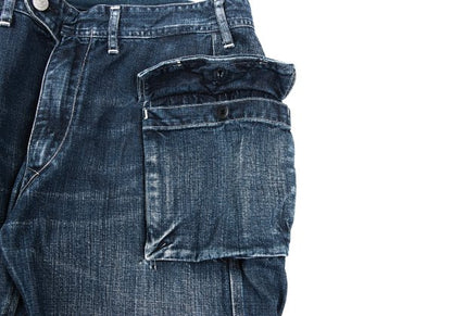 45rpm Cotton Cargo Denim Jeans Indigo Size 30