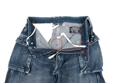 45rpm Cotton Cargo Denim Jeans Indigo Size 30