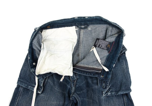 45rpm Cotton Cargo Denim Jeans Indigo Size 30