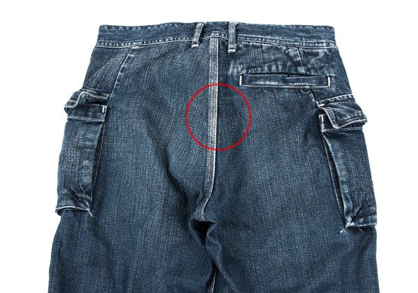 45rpm Cotton Cargo Denim Jeans Indigo Size 30