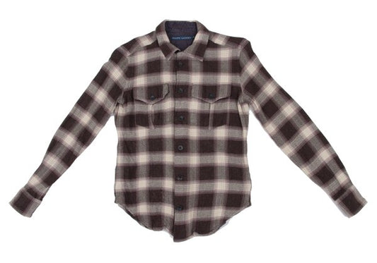 Ralph Lauren Rayon Wool Ombre Check Flannel Button-Up Size 4