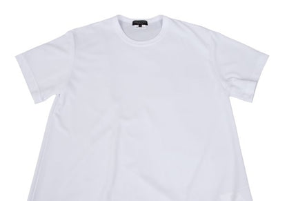 COMME des GARCONS HOMME PLUS Hem Print T-Shirt White Size S
