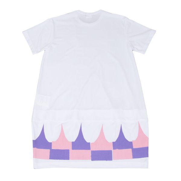 COMME des GARCONS HOMME PLUS Hem Print T-Shirt White Size S