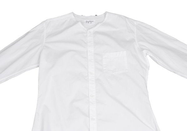 Yohji Yamamoto POUR HOMME Cotton Cut-Off Shirt White Size 4