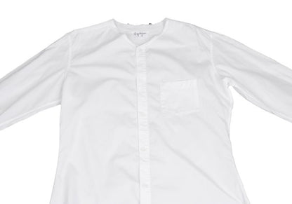 Yohji Yamamoto POUR HOMME Cotton Cut-Off Shirt White Size 4