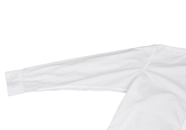 Yohji Yamamoto POUR HOMME Cotton Cut-Off Shirt White Size 4
