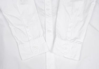 Yohji Yamamoto POUR HOMME Cotton Cut-Off Shirt White Size 4