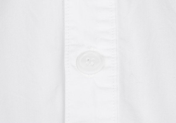 Yohji Yamamoto POUR HOMME Cotton Cut-Off Shirt White Size 4