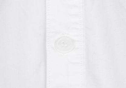 Yohji Yamamoto POUR HOMME Cotton Cut-Off Shirt White Size 4