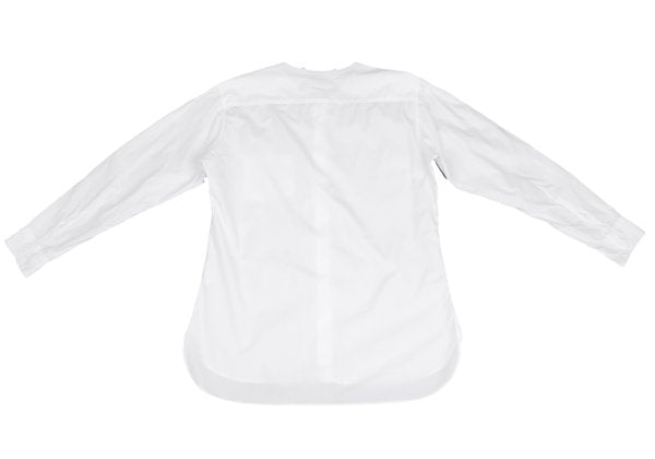 Yohji Yamamoto POUR HOMME Cotton Cut-Off Shirt White Size 4