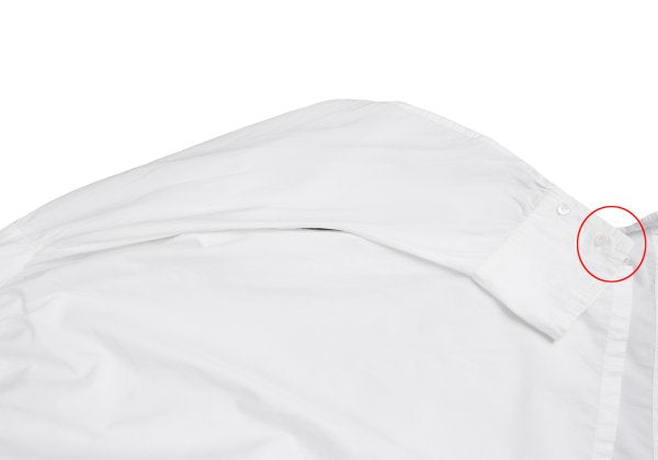 Yohji Yamamoto POUR HOMME Curved Sleeve Shirt White Size M