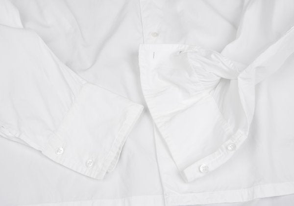 Yohji Yamamoto POUR HOMME Curved Sleeve Shirt White Size M