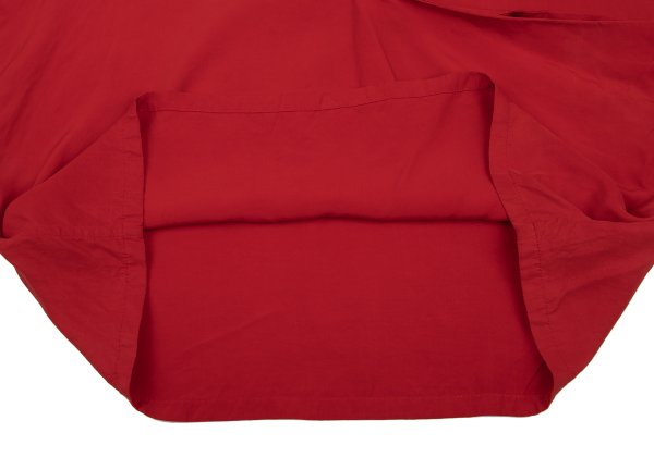 Y's Rayon Open Collar Pullover Blouse Red Size M