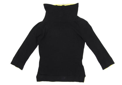 gigli Double Face Cotton Black Yellow-Green Size 38