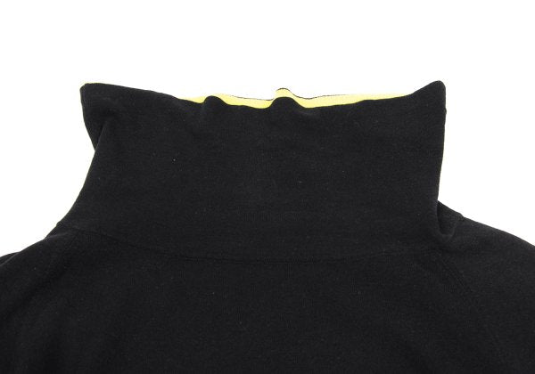 gigli Double Face Cotton Black Yellow-Green Size 38