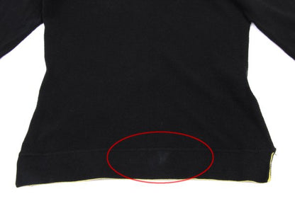 gigli Double Face Cotton Black Yellow-Green Size 38