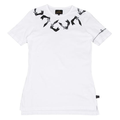 Vivienne Westwood ANGLOMANIA Cotton T-Shirt White Size XS